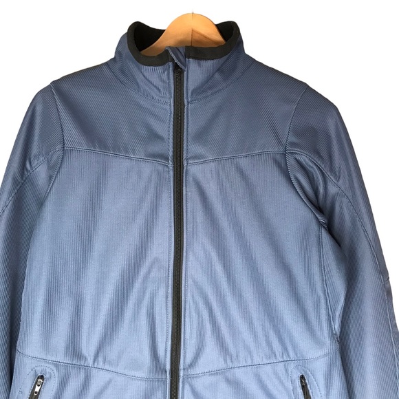 Kerrits Lined Equestrian Riding Jacket Full Zip Blue Pockets Women's Large - Picture 2 of 11